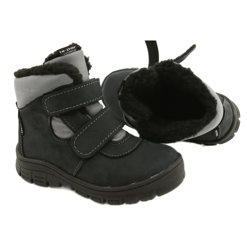 Boots boots with a Mazurek 1360 Anthracite membrane black grey 7