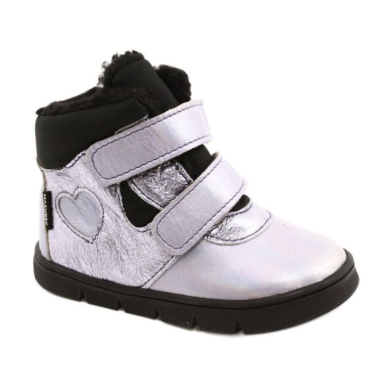 Girls' boots with membrane Te-Por Mazurek 1360 purple 2