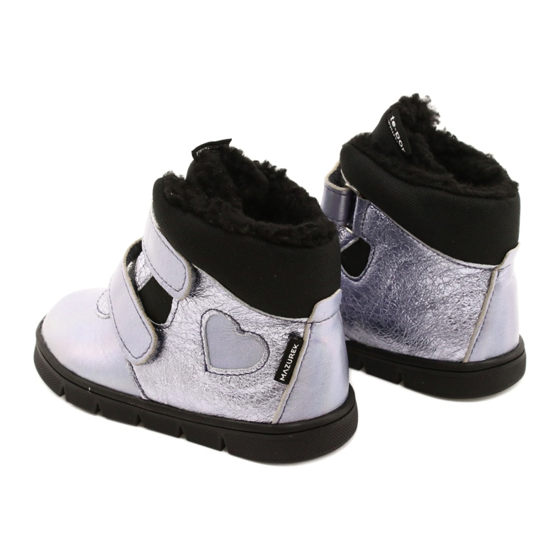 Girls' boots with membrane Te-Por Mazurek 1360 purple 5