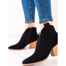 Lucky Shoes Black Suede Cowboy Boots 1