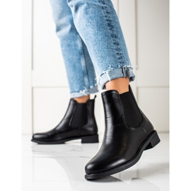 TRENDI Classic Black Chelsea Boots 1