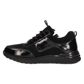 Leather sneakers Filippo DP3149 / 21 BK black 1 Leather sneakers Filippo DP3149 / 21 BK black 1
