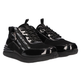Leather sneakers Filippo DP3149 / 21 BK black 5 Leather sneakers Filippo DP3149 / 21 BK black 5