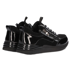 Leather sneakers Filippo DP3149 / 21 BK black 4 Leather sneakers Filippo DP3149 / 21 BK black 4
