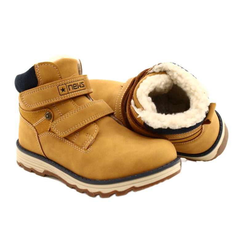 Timber boots with Velcro Camel News 21DZ20-4307 yellow 6