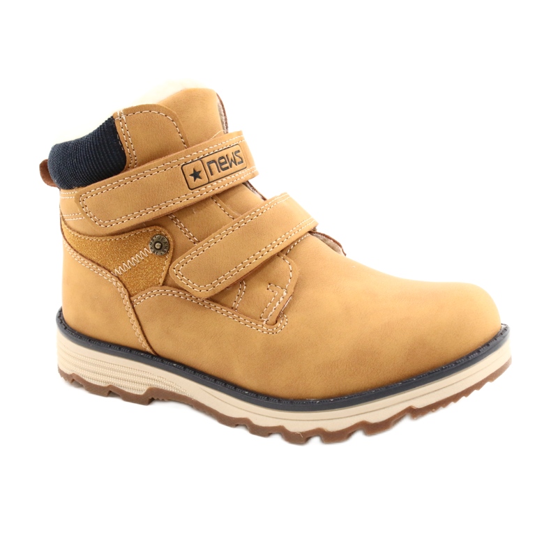 Timber boots with Velcro Camel News 21DZ20-4307 yellow 1