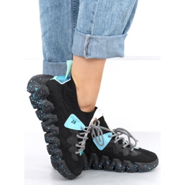 Black NB387 Allblack high-soled sports shoes 2