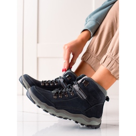 New Age Comfortable Trekking Shoes navy blue blue 1