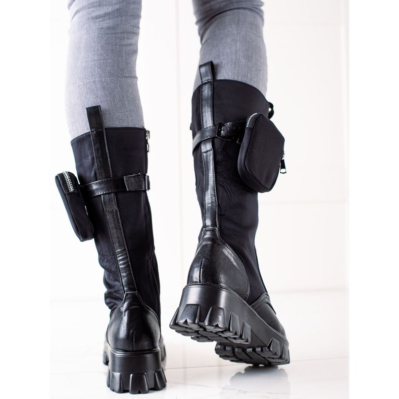 TRENDI Tall Workers With Pocket black 1