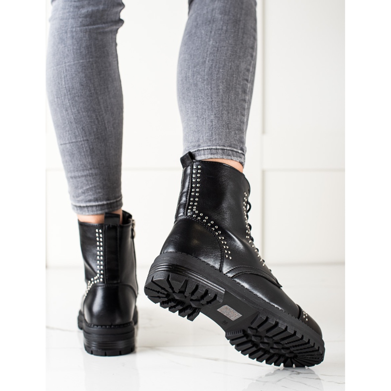 Super Me Classic Boots Trappers Made of Eco Leather black 1