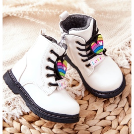 PE1 Lacquered Boots Warmed With Wool White Anlon 1