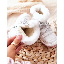 PE1 Warm Snow Boots With Fur White Stars 1