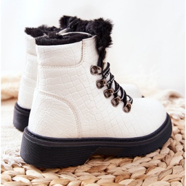 PE1 Children's Fur-insulated Boots White Doreen 2