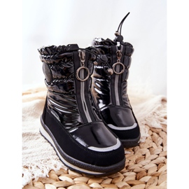 PE1 High Wool Warm Snow Boots Black Lucia 2