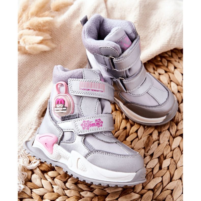 PJ2 Children's Warm Snow Boots Boots Silver Nemi 2