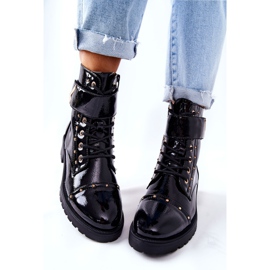 PG1 Warm Lacquered Black Colira Boots 1
