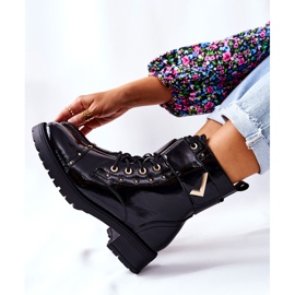 PG1 Warm Lacquered Black Colira Boots 2