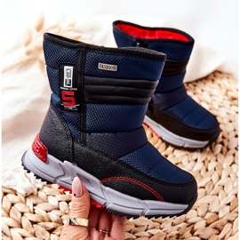 PJ2 Children's Warm High Snow Boots Navy Blue Leoth 1
