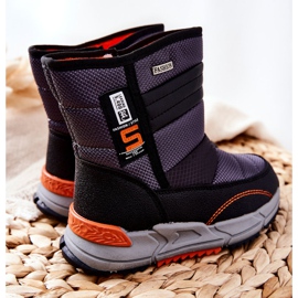 PJ2 Children's Black Warm High Snow Boots Leoth 2