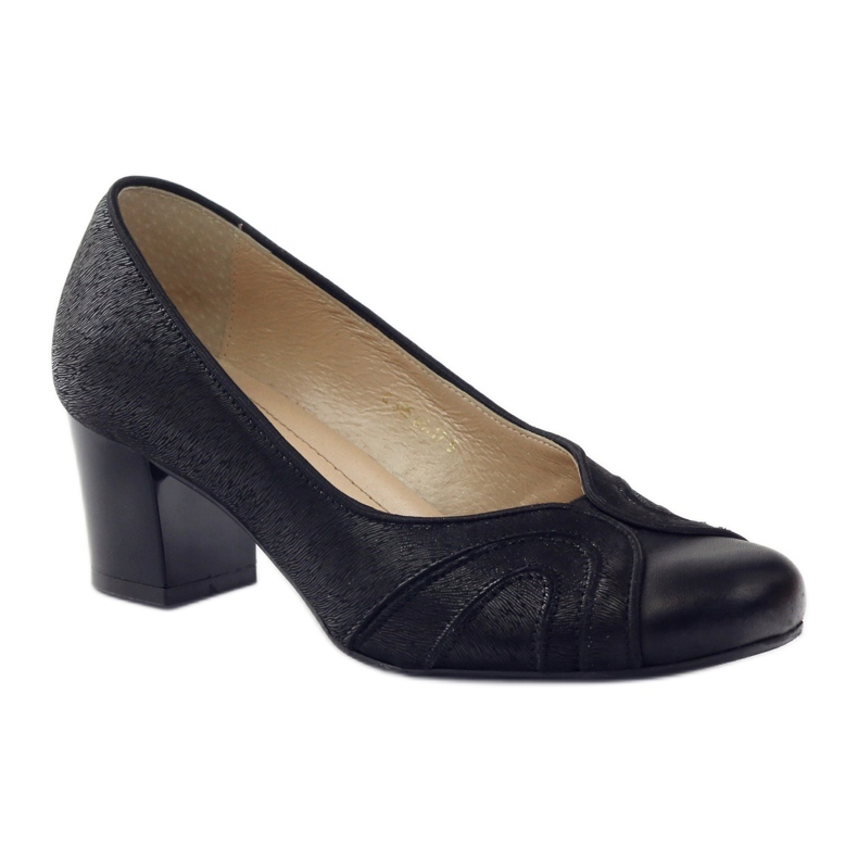 Espinto women's pumps on the pillar black 1