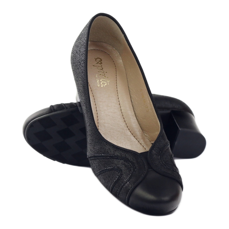 Espinto women's pumps on the pillar black 3