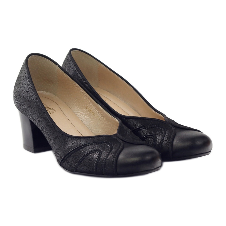 Espinto women's pumps on the pillar black 4