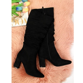 Boots insulated with crinkles Vinceza W JAN42A black 2