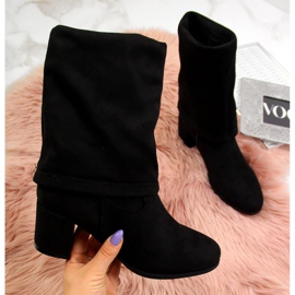 Vinceza W JAN34A insulated turn-up boots black 2