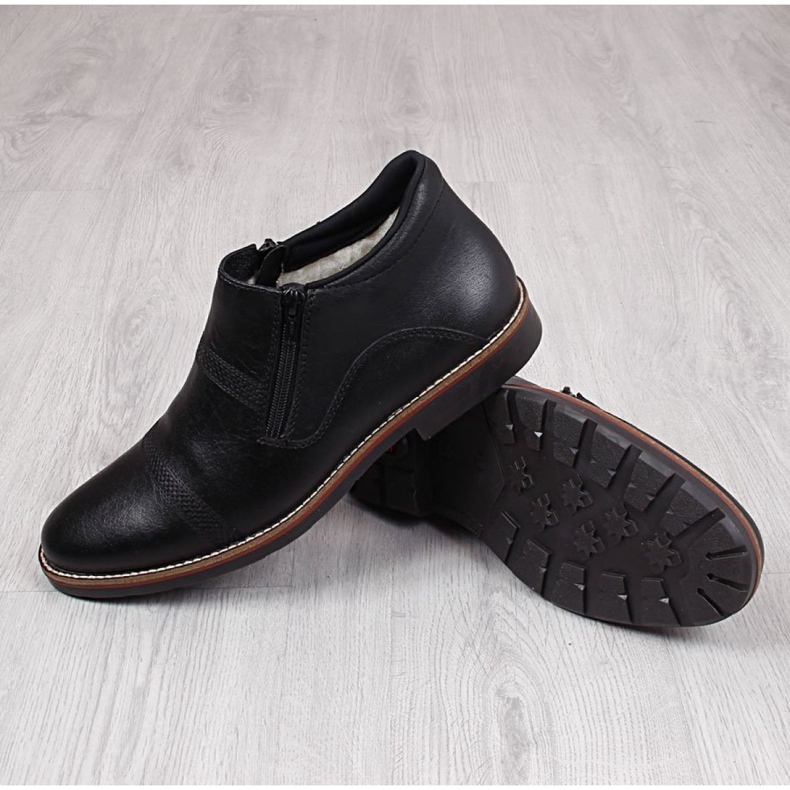 Comfortable leather boots M Rieker 15381-00 black 1