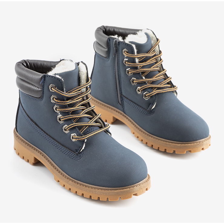 Childrens navy cheap boots