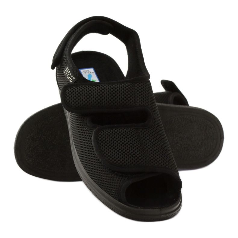 Befado 733m007 health sandals Dr.Orto black 3