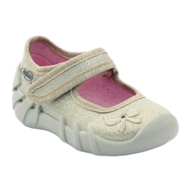 Girls' slippers Golden Befado bow 1 Girls' slippers Golden Befado bow 1