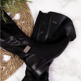 Black boots insulated with elastic Filippo W PAW283 2