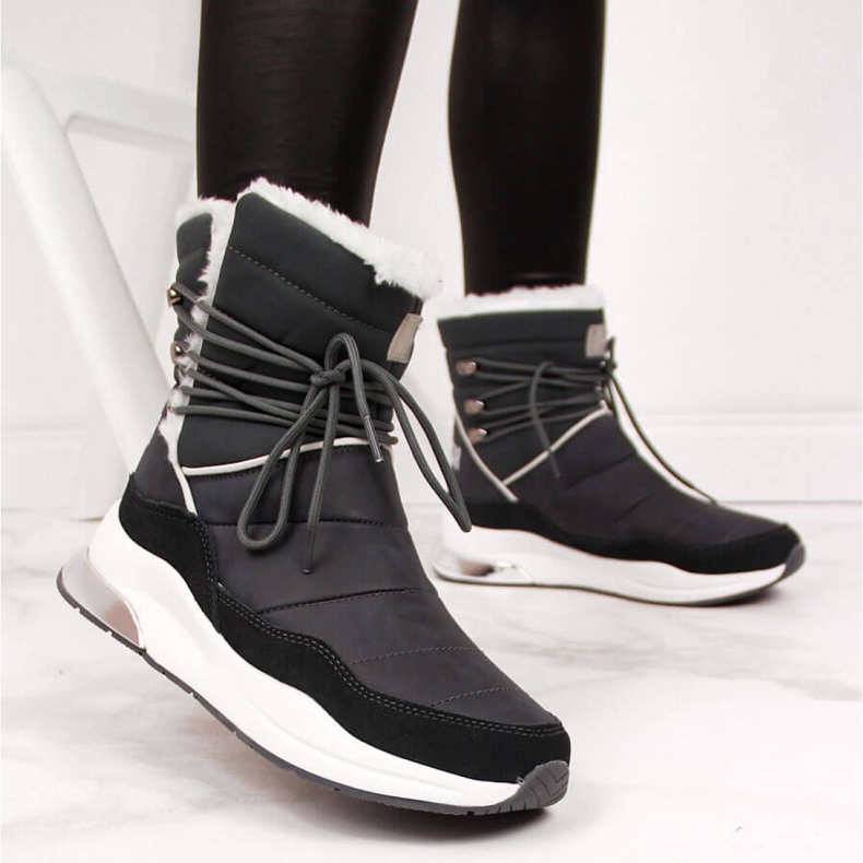 Gray insulated snow boots Big Star W II274281 grey 1