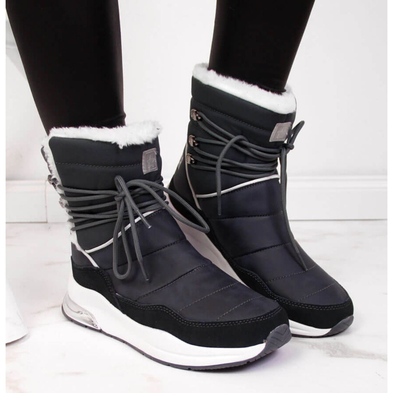 Gray insulated snow boots Big Star W II274281 grey 2