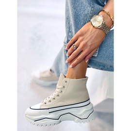 Corbel Beige high-soled sneakers 2