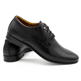 Black male leather shoes 4