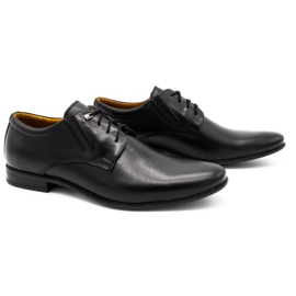 Black male leather shoes 2