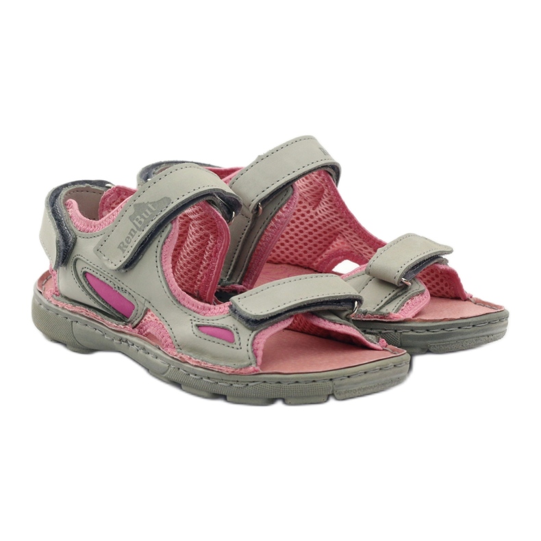 Girls' sandals Ren But ashen-pink grey 3