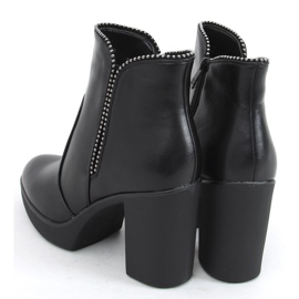 Thea Black high-heeled ankle boots 2