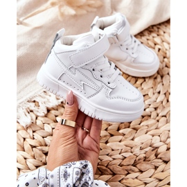 FR1 Children's High Sports Shoes White Bartnie 2