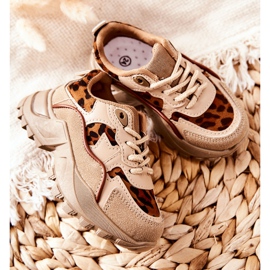 FR1 Children's Sport Shoes Sneakers Beige-Brown Nila 1 FR1 Children's Sport Shoes Sneakers Beige-Brown Nila 1