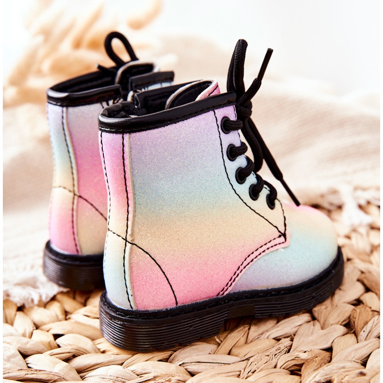 FR1 Children's Warm Boots with a zipper Pastel Goopy multicolored 2