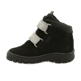 Black Waterproof Boots with Velcro Mazurek 1360 grey 2