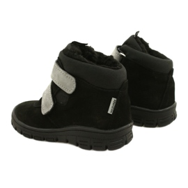 Black Waterproof Boots with Velcro Mazurek 1360 grey 3