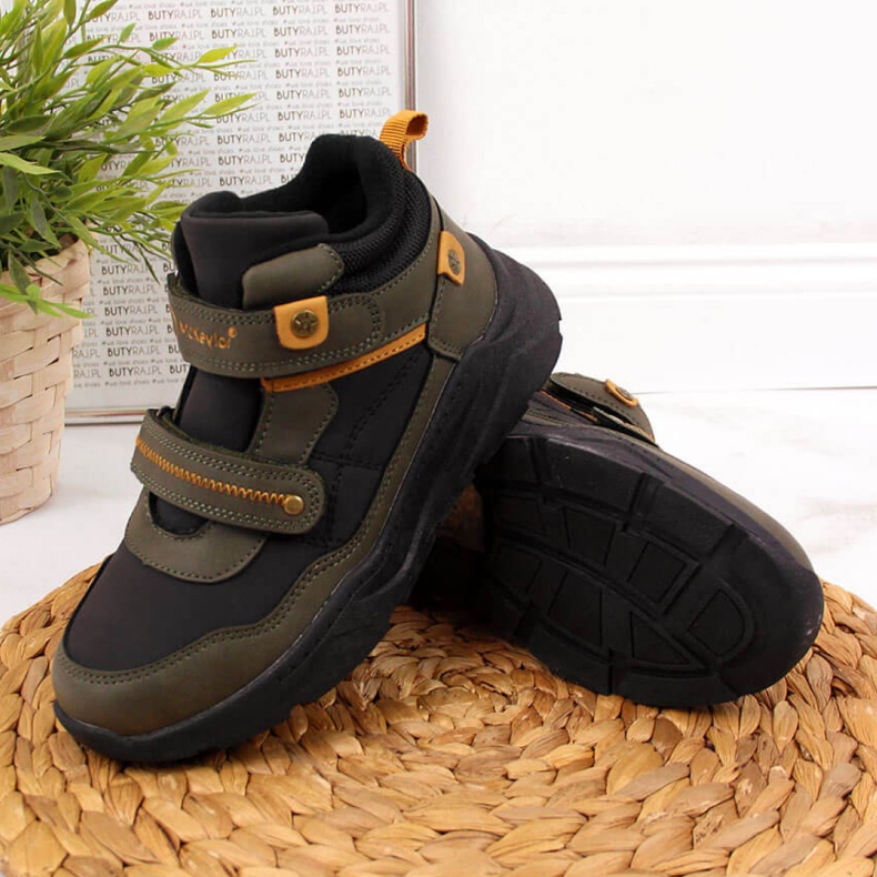 Velcro insulated boots McKeylor Jr JAN59B khaki white green 1