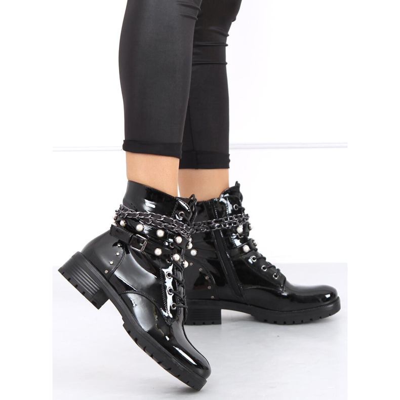 Lacquered boots Anite Black 1