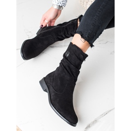W. Potocki Potocki High Suede Booties black 2