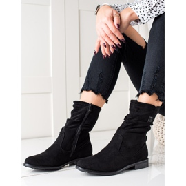 W. Potocki Potocki High Suede Booties black 1