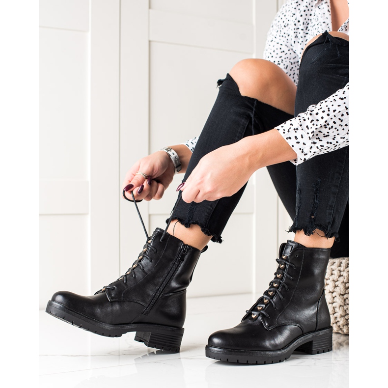 W. Potocki Lace-up boots with Potocki insulation black 1